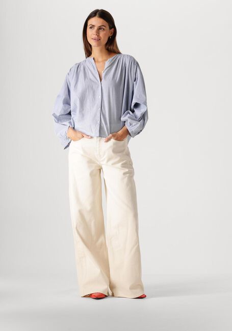 Blaue BY-BAR Blusen BECKY PINSTRIPE BLOUSE - large