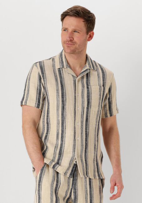 Beige ANERKJENDT Casual-Oberhemd AKLEON STRUCTURE S/S SHIRT - large