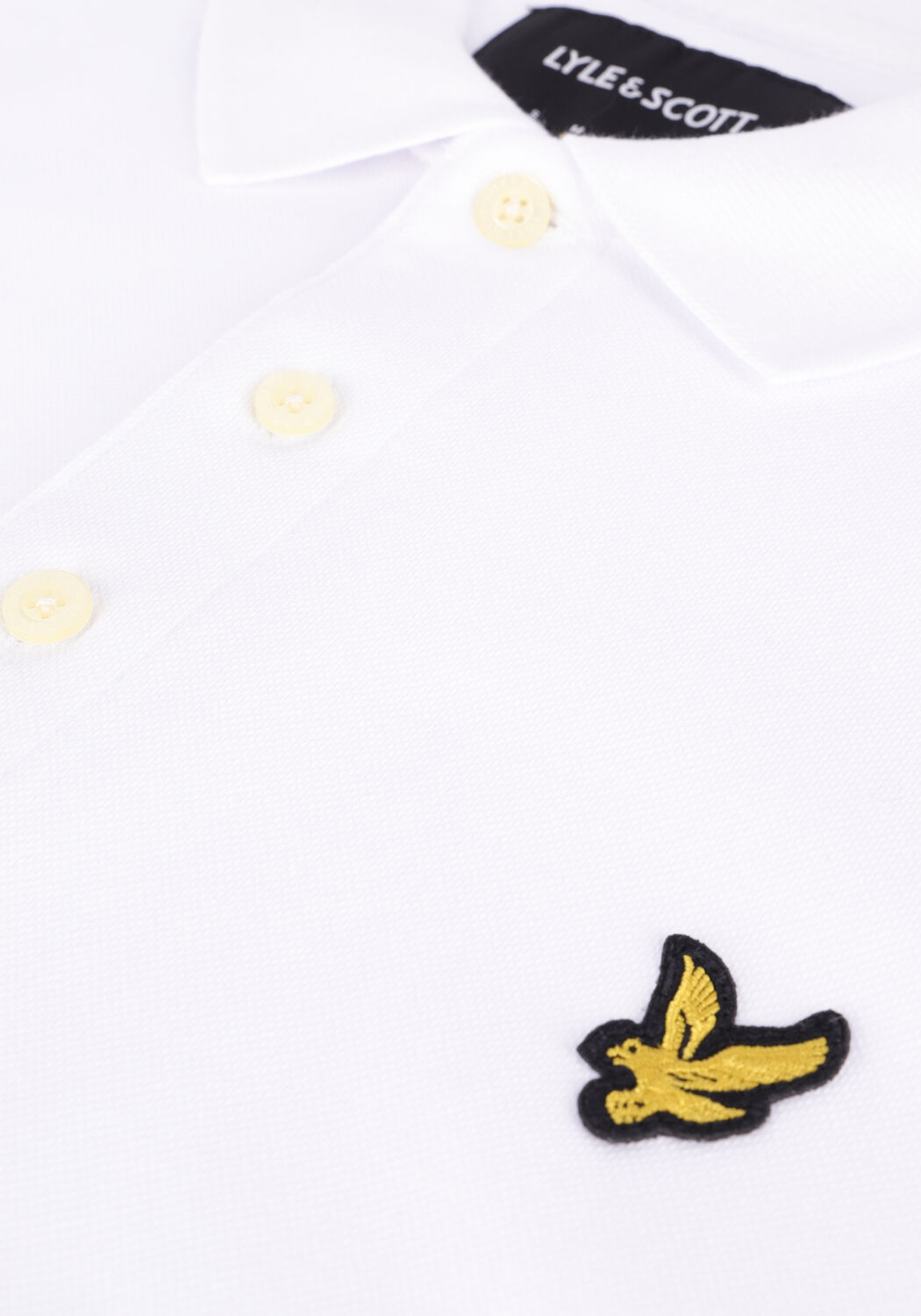 Wei&szlig;e LYLE & SCOTT Polo-Shirt PLAIN POLO SHIRT - large