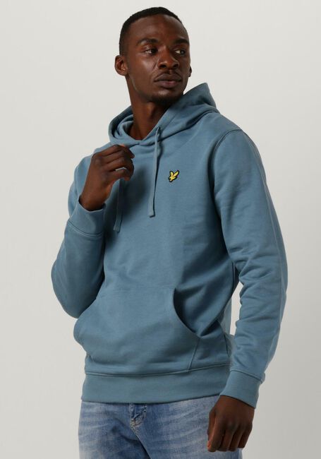 Blaue LYLE & SCOTT Sweatshirt PULLOVER HOODIE - large