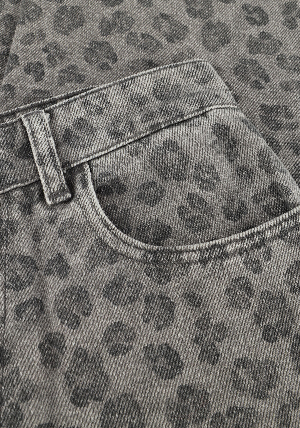 Graue BY-BAR Weite Hose LEW GREY CHEETAH PANTS - large