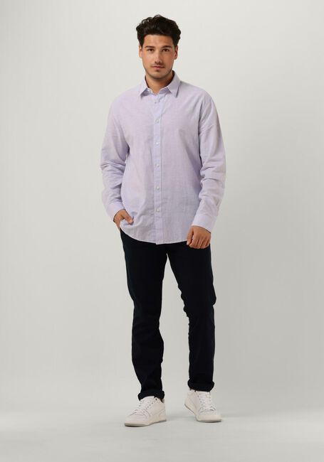 Lila SELECTED MEN Klassisches Oberhemd SLHREGNEW-LINEN SHIRT LS CLASSIC W - large