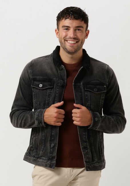 Graue CAST IRON Jeansjacke DENIM JACKET GREY SHADOW WASH - large