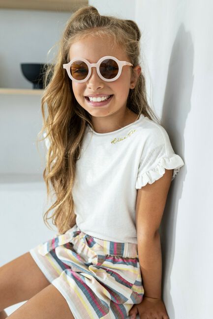 Mehrfarbige/Bunte LIKE FLO Kurze Hose LINNEN SHORT + BELT - large