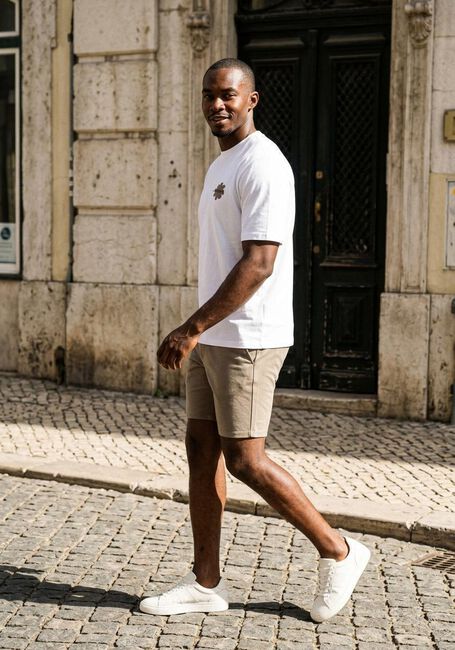 Taupe THE GOODPEOPLE Kurze Hose HARLEM - large