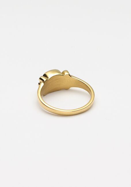Goldfarbig NOTRE-V Ring RING STEEN MAAT 17 - large
