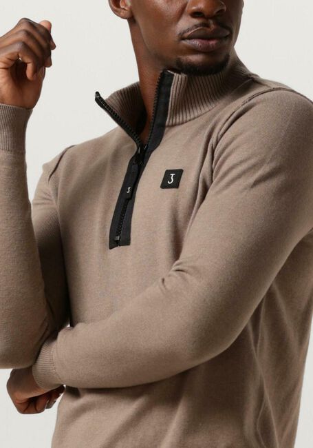 Beige BUTCHER OF BLUE Pullover CLIFDEN HALFZIP - large