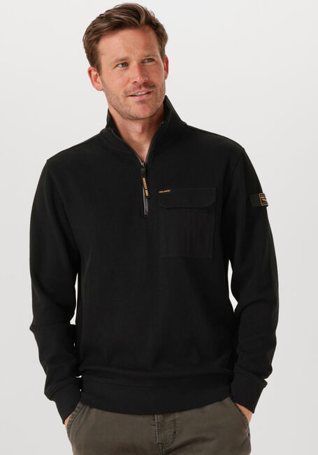 Schwarze PME LEGEND Pullover FLAT KNIT LOOK JERSEY - large