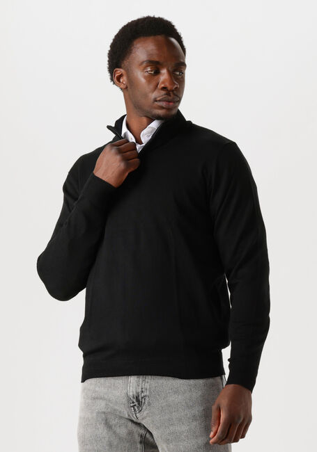 Schwarze PROFUOMO Pullover PULLOVER HALF ZIP - large