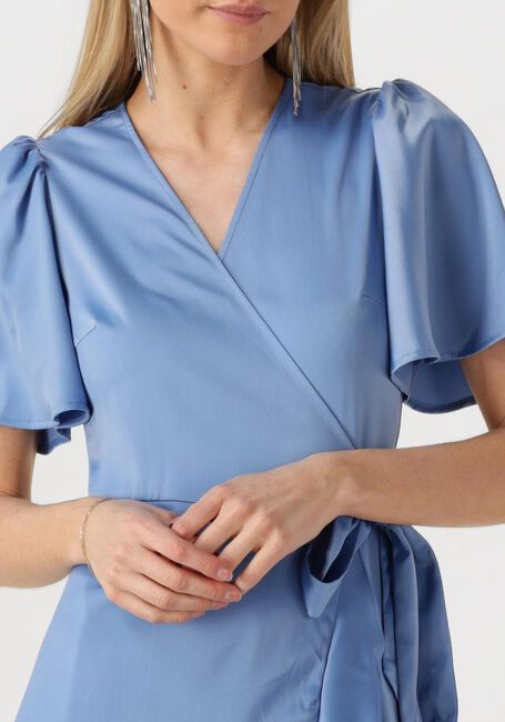 Hellblau Y.A.S. Midikleid YASTHEA MIDI WRAP DRESS - large