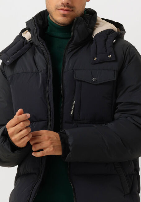 Schwarze SCOTCH & SODA Wattierte Jack HOODED PUFFER JACKET - large