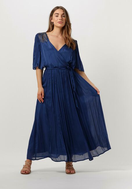 Blaue LOUIZON Maxikleid ASTRAL - large