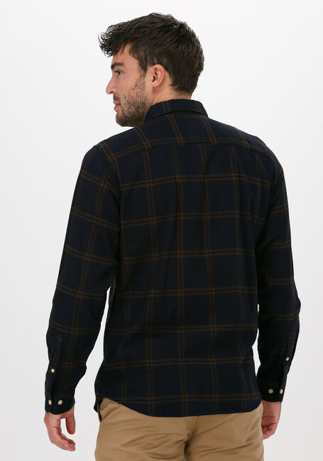 Blaue SELECTED MEN Casual-Oberhemd SLIMFLANNEL SHIRT LS W - large