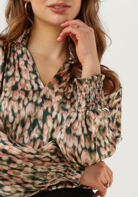Grüne NEO NOIR Blusen STONE DREAMY LEO BLOUSE - large