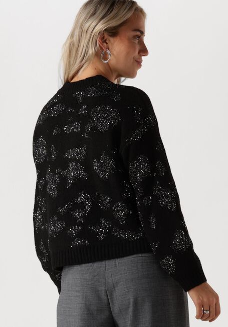 Schwarze OBJECT Strickjacke OBJALORA KNIT RE L/S CARDIGAN - large