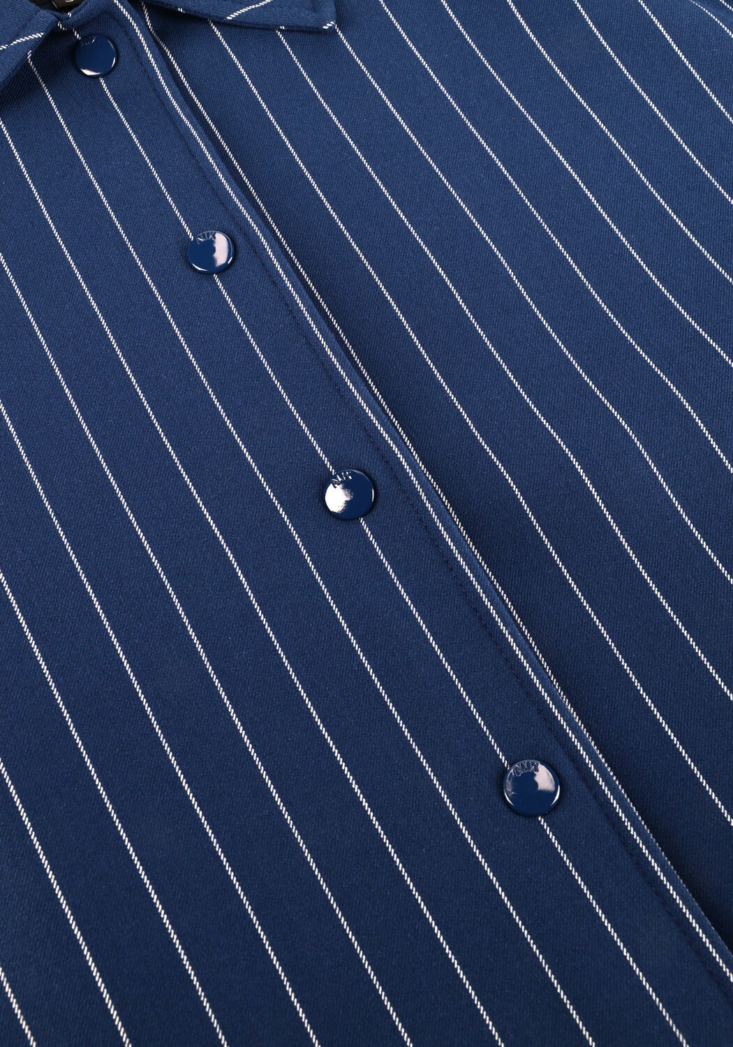 Blaue ALIX THE LABEL Jack LADIES WOVEN CLEAN STRIPED BOMBER - large