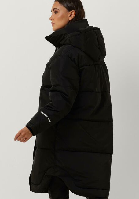 Schwarze COLOURFUL REBEL Wattierte Jack RESY LONG PUFFER JACKET - large