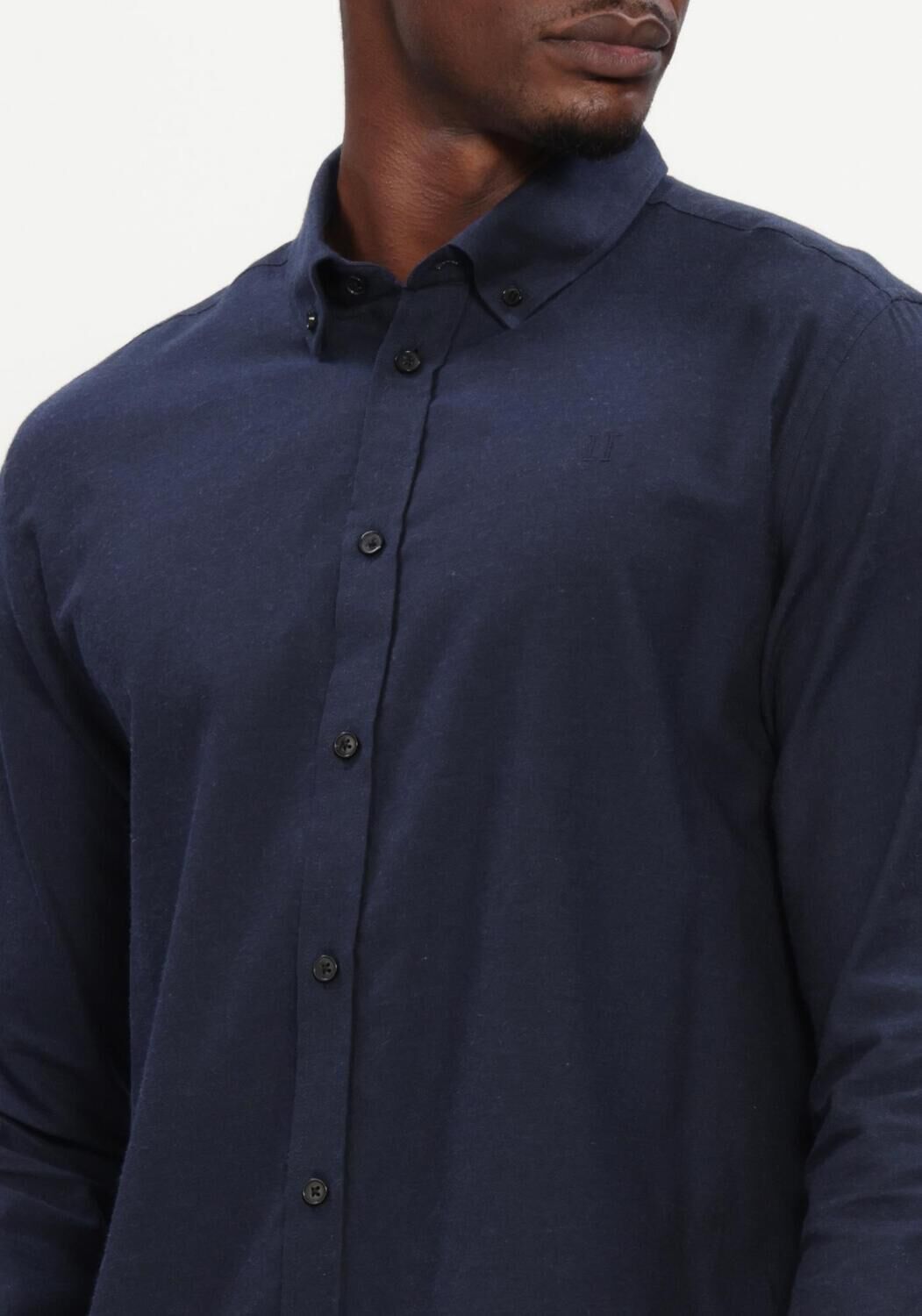 Dunkelblau LES DEUX Klassisches Oberhemd SOFT FLANNEL SHIRT - large