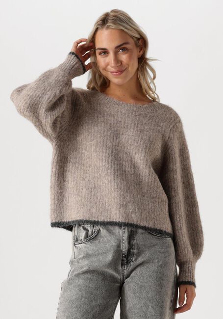 Graue CO'COUTURE Pullover CORALIECC BOW LS RIB KNIT - large