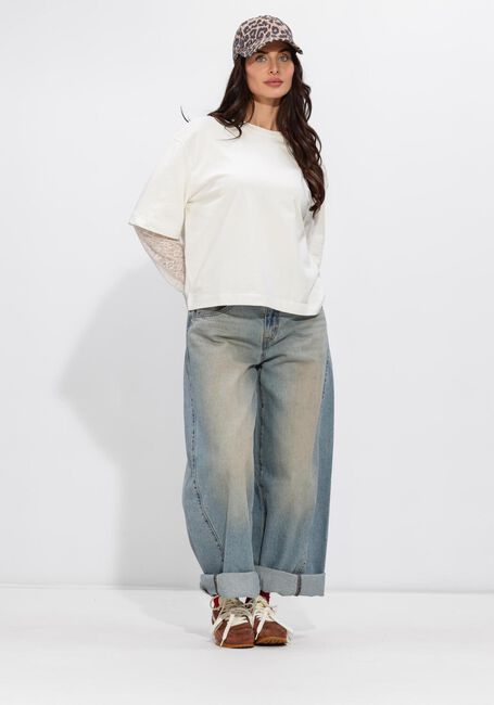 Wei&szlig;e CATWALK JUNKIE Pullover & Cardigans LOOSE FIT TSHIRT WITH LACE SLEEVES - large