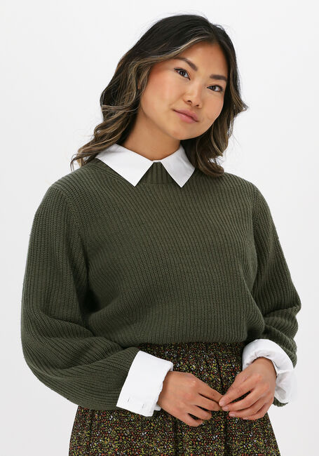 Gr&uuml;ne SELECTED WOMEN Pullover SLFLESLIE LS KNIT O-NECK B - large