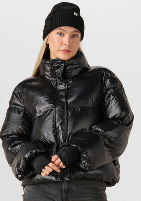 Schwarze NEO NOIR Wattierte Jack RHEA SHINY PUFFER JACKET - large