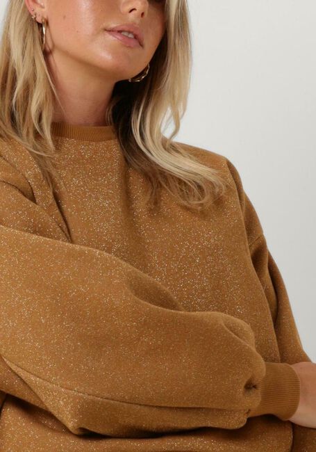 Camelfarbene BY-BAR Sweatshirt BIBI SPARKLE SWEATER - large