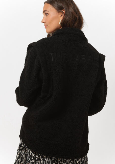 Schwarze ALIX THE LABEL Teddy-Jacke LADIES KNITTED TEDDY BLOUSE JACKET - large