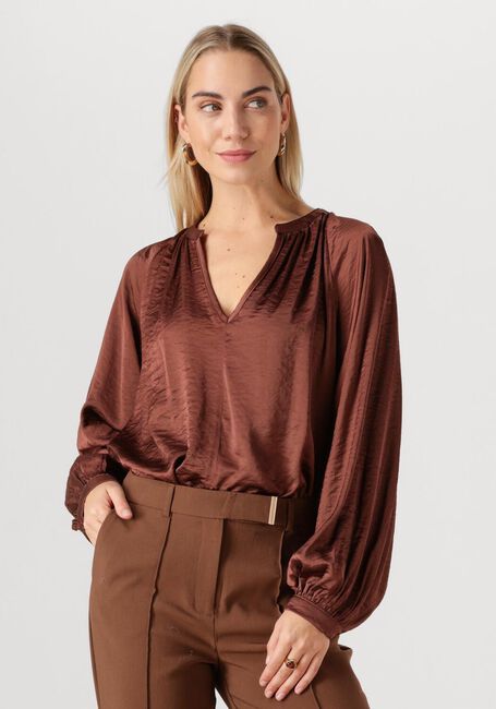 Braune AAIKO Blusen ALANZA VIS 521 - large