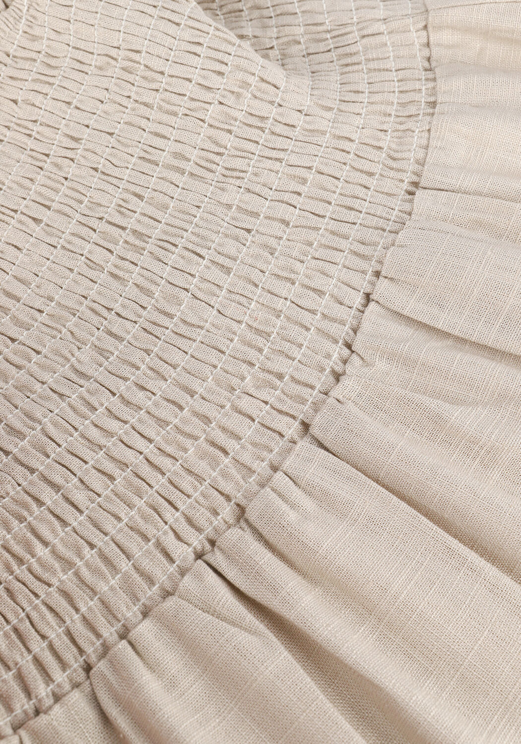 Beige OBJECT Midikleid NELA S/L DRESS - large