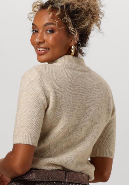 Sand EST'SEVEN Pullover NICOLE SQUARE TOP - large