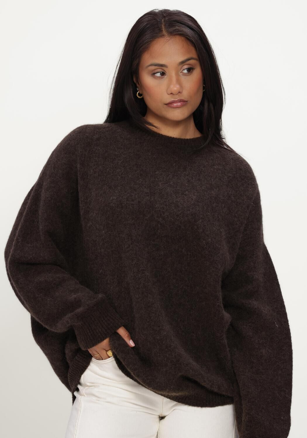 Braune AMERICAN VINTAGE Strickjacke VITOW - large