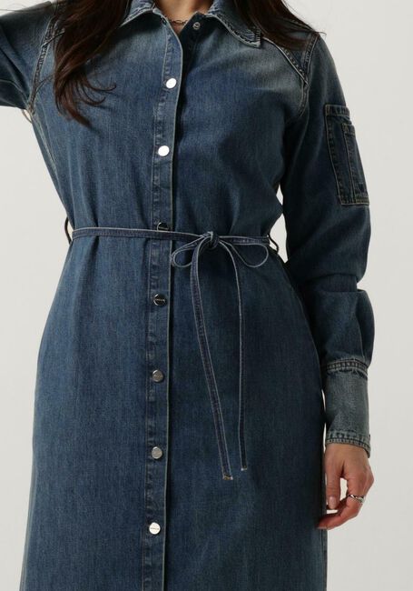 Blaue VANILIA Midikleid DENIM MIDI DRESS - large