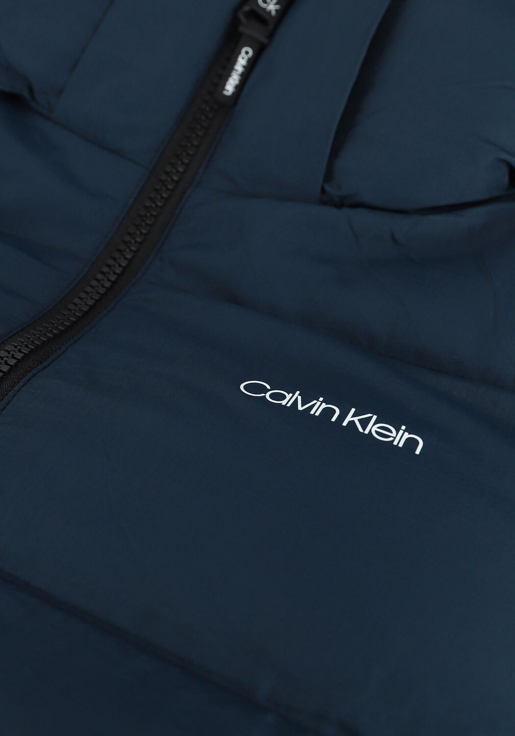 Blaue CALVIN KLEIN Wattierte Jack CRINKLE NYLON PUFFA JACKET - large
