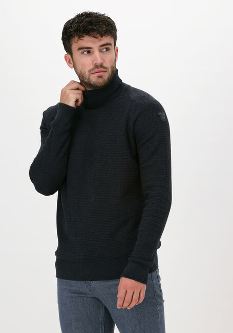 Schwarze PME LEGEND Rollkragenpullover ROLL NECK RECYCLED COTTON MIX - large