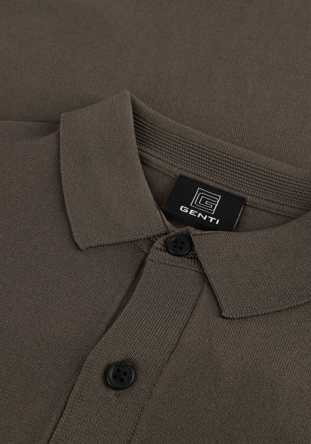 Olive GENTI Pullover POLO LS - large