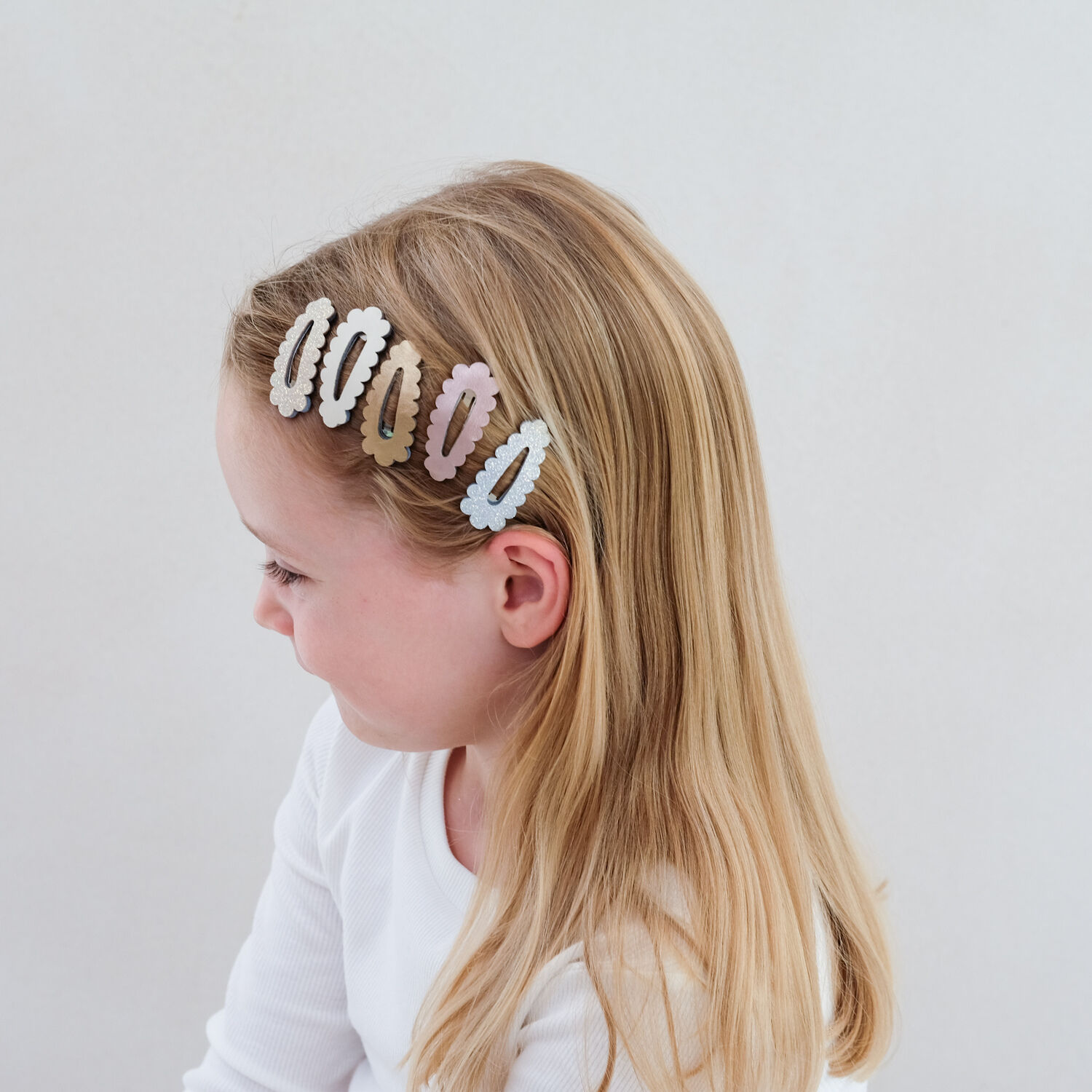 Mehrfarbige/Bunte Mimi & Lula Haarschmuck SCALLOP MINI CLIC CLACS - large