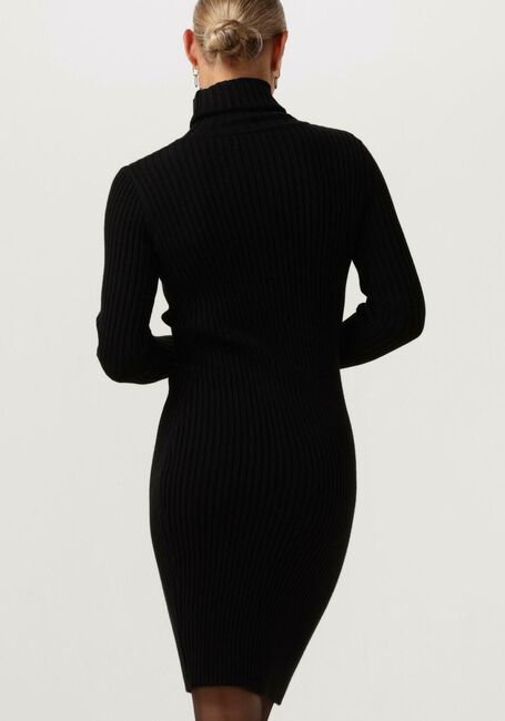 Schwarze JANICE Minikleid JURK GEBREID KOL TRAVIS - large