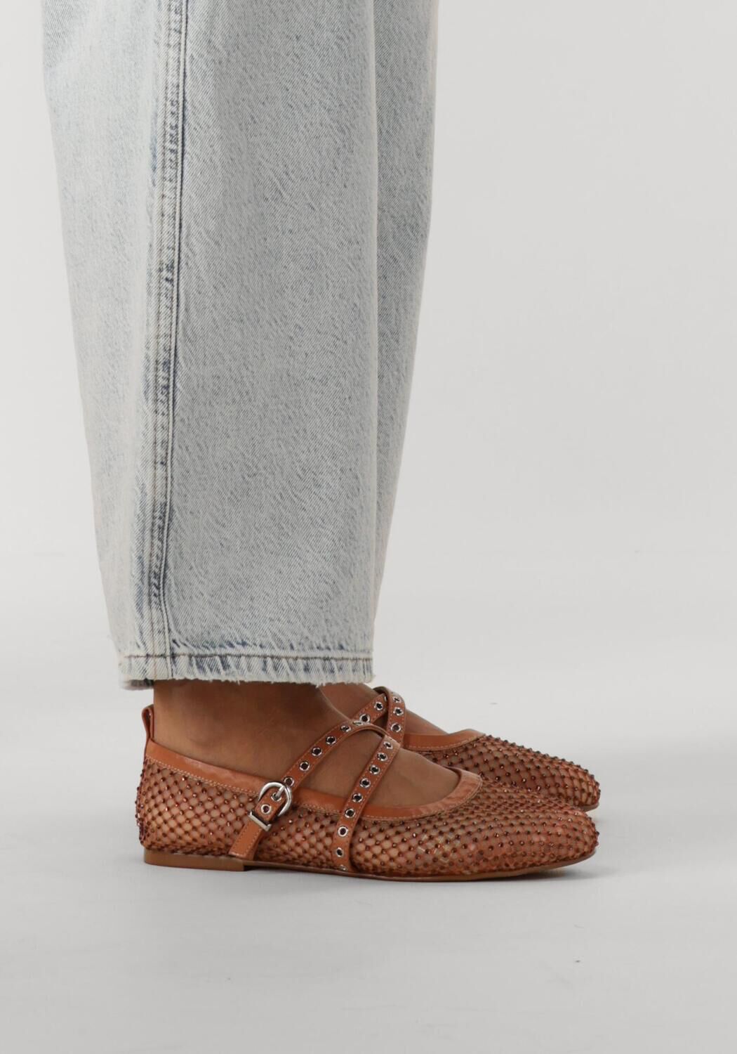 Camelfarbene TORAL Ballerinas VILMA - large