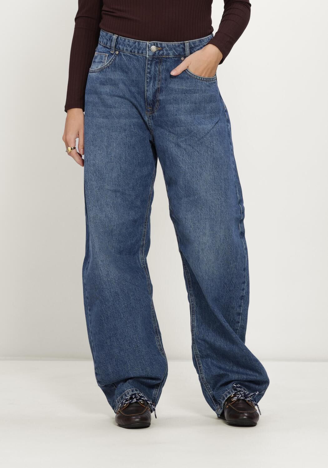 Blaue MY ESSENTIAL WARDROBE Weite Hose MWREMMIE 174 HIGH BARREL