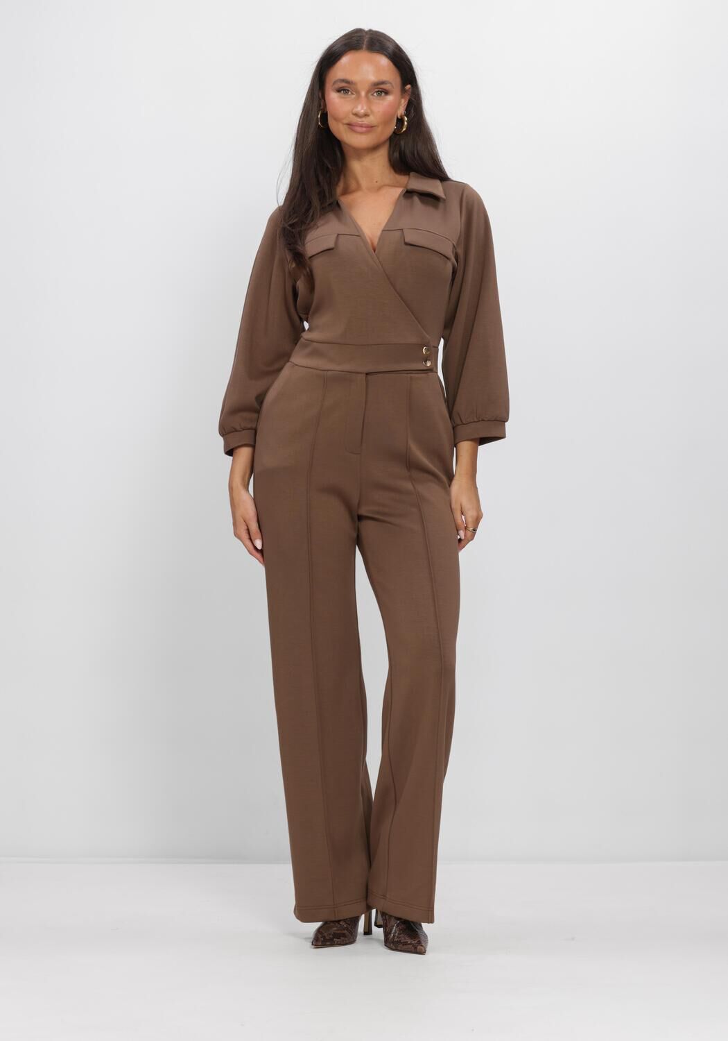 Braune AAIKO Jumpsuit VION VIS 147 - large