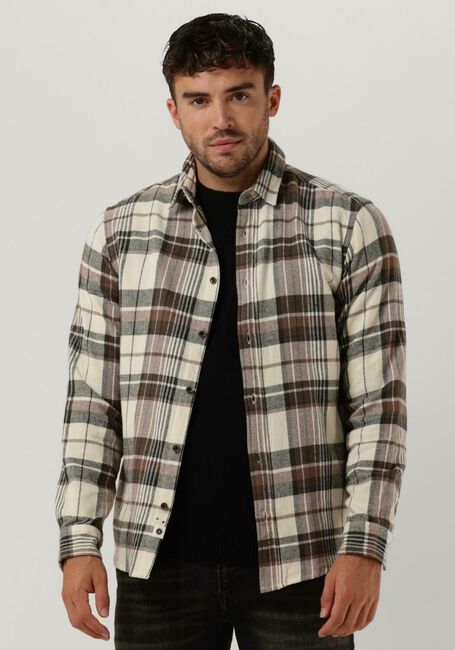 Beige ANERKJENDT Casual-Oberhemd AKLOUIS BRUSHED CHECK - large