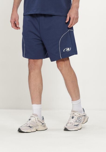Dunkelblau NEW BALANCE Kurze Hose TRACKSIDE FRENCH TERRY SHORT 7 - large