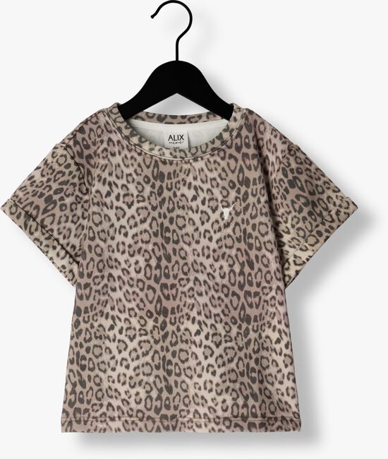 Braune ALIX MINI T-shirt KIDS KNITTED ANIMAL SWEAT TOP - large