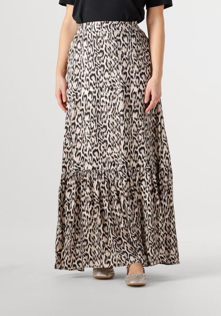 Beige JANSEN AMSTERDAM Midirock RINA ROK WA 689 LONG RUFFLE AT BOTTOM - large