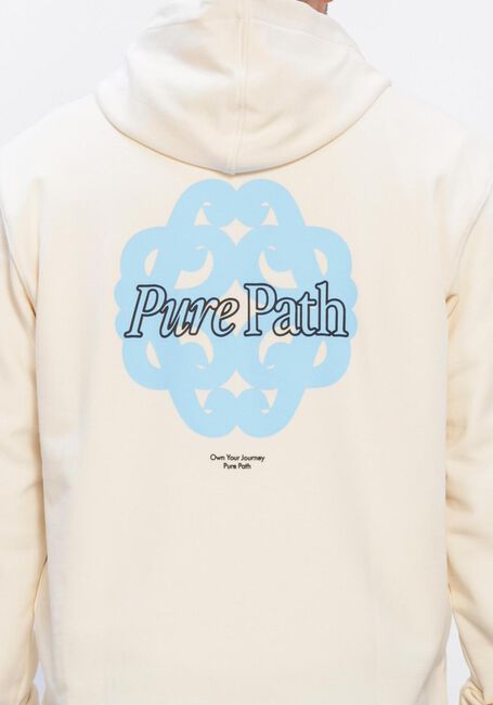 Beige PURE PATH Sweatshirt BOLD EMBLEM HOODIE - large