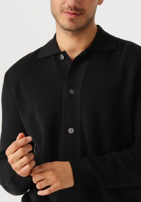 Schwarze SELECTED HOMME Pullover & Cardigans LSHTRAY LS KNIT MERINO BUTTEN CARDIGAN - large