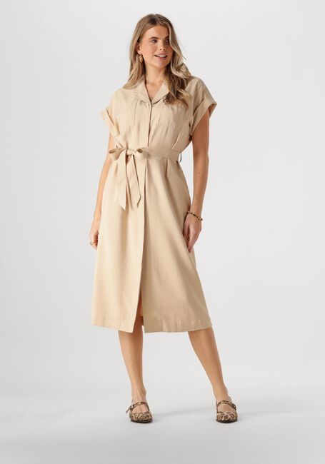 Beige MSCH COPENHAGEN Midikleid MSCHIMILA SELIA SS DRESS - large