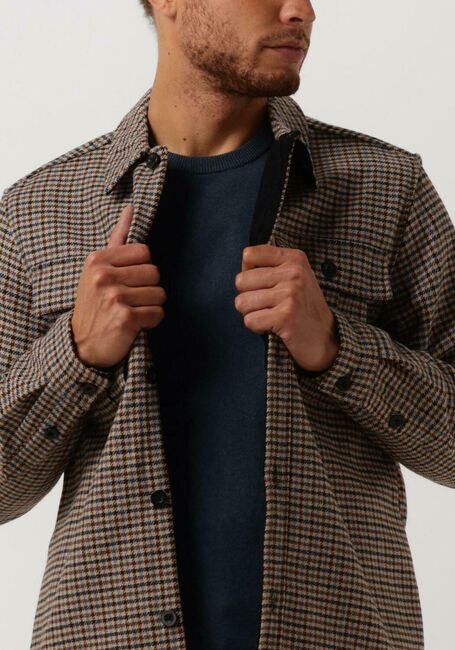 Dunkelblau ANERKJENDT Overshirt AKSOLDADO CHECK OVERSHIRT - large