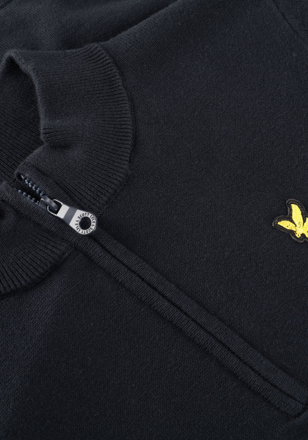 Dunkelblau LYLE & SCOTT Pullover 1/4 ZIP JUMPER - large
